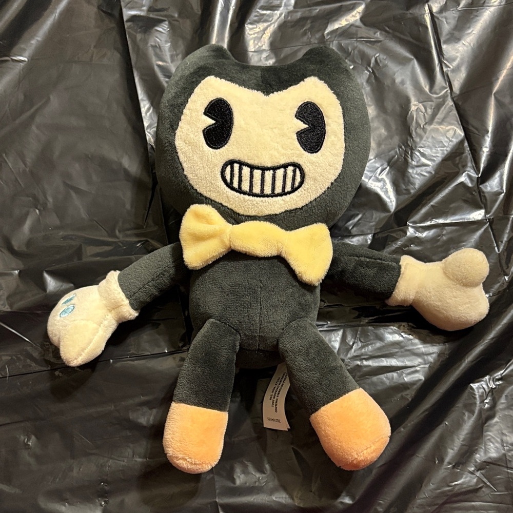 Bendy Black and Yellow Plush Toy
